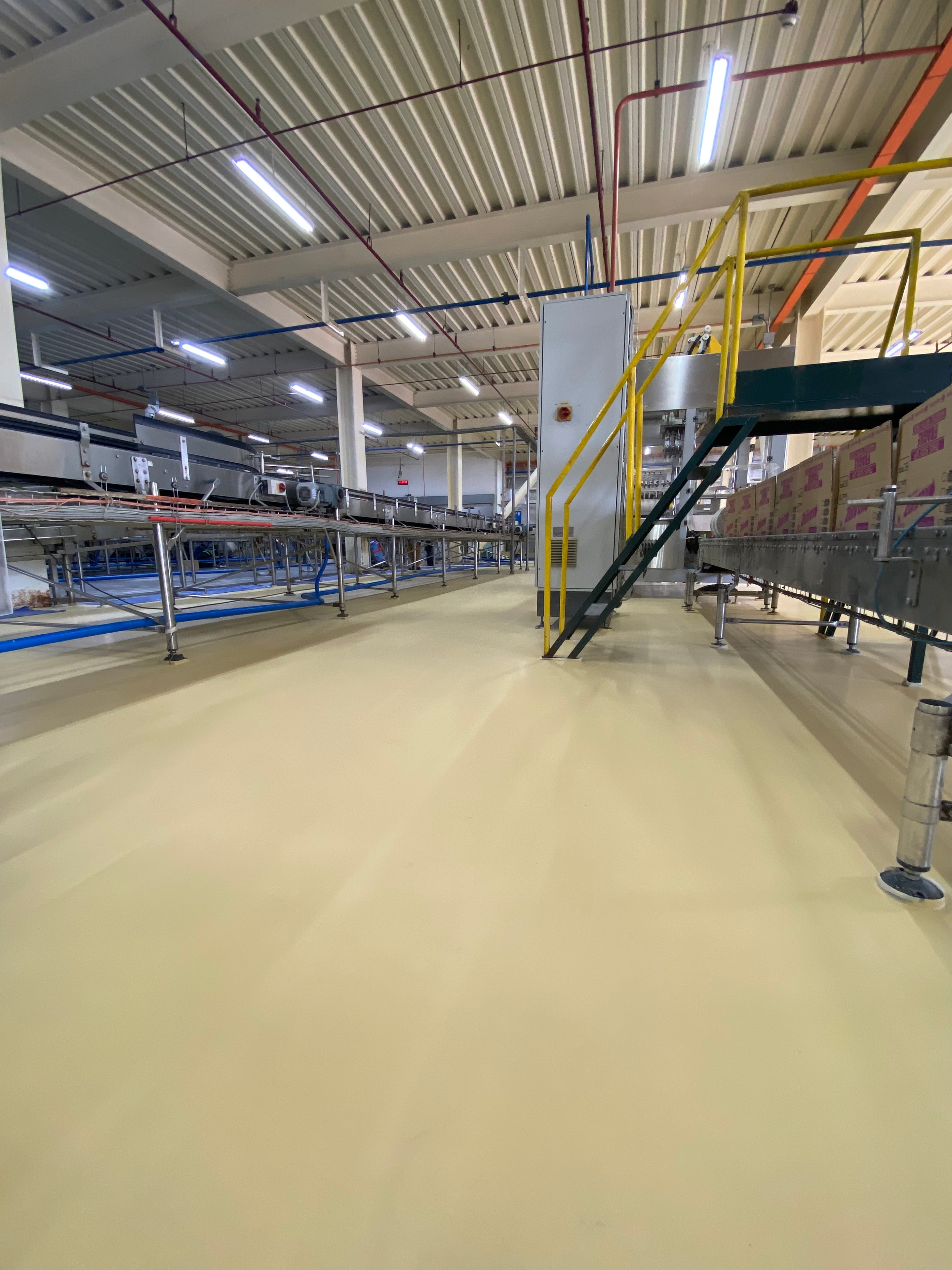 Industrial epoxy floor installation project